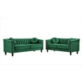 thumbnail image 2 of US PRIDE FURNITURE Hills Tufted Back Nailhead 2PCS Living Room set-Green, 2 of 5