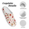 thumbnail image 5 of Fotbe Gingerbread Holiday Sweets Pattern Women's Fuzzy Curly Fur Memory Foam Loafer Slippers Indoor Outdoor Slippers Winter Home Shoes-42/43, 5 of 7