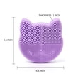 thumbnail image 2 of FanShow Brosse de Maquillage en Silicone 3 en 1 Tapis de Nettoyage, Brosses de Maquillage Séparables, Portable (1pcs-Violet), 2 of 5