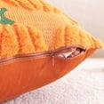 thumbnail image 3 of Lomyolo Pumpkin Fall Pillow Covers 18x18Inch Set of 2 - Embroidered Rust Throw Pillow Covers, Soft Fluffy Cushion Covers for Couch, Sofa, Bed - Halloween Autumn Farmhouse Home Decor - Orange, 3 of 7