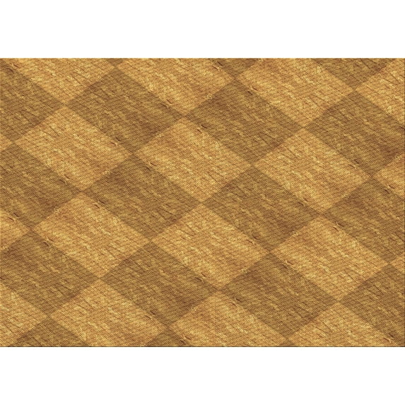 Ahgly Company Indoor Rectangle Patterned Dark Orange Area Rugs, 3' x 5'