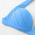 thumbnail image 5 of Hicidod Women's Bikini Set Lightweight Halter Push Up Bikini Top Tie Side Bottom Triangle Bikini Fashion Solid Beach Bathing Suits, 5 of 6