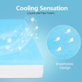 thumbnail image 6 of CL.HPAHKL 2 Inch King Mattress Topper, Cooling Gel Infused Memory Foam Mattress Topper for Sleeper Sofa, RV, Camper, CertiPUR-US Certified, Blue, 6 of 7