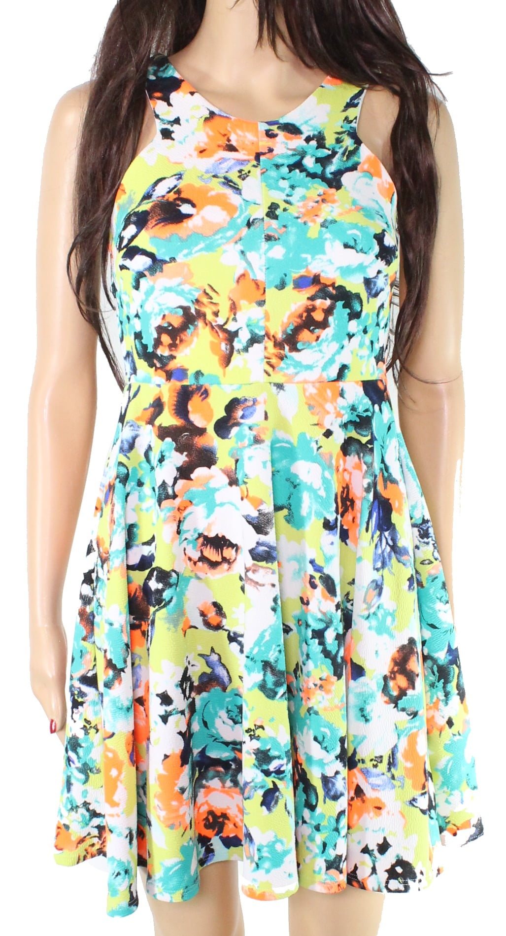 walmart orange dress