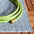 thumbnail image 3 of SAFAVIEH Sisal All-Weather Dania Solid Indoor/Outdoor Area Rug, Blue, 6'7" x 6'7" Square, 3 of 6