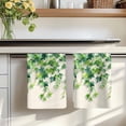 thumbnail image 7 of Country Leaves Kitchen Towels Set of 3, Spring Green Leaf Branches Vine Botanical Absorbent Dish Towels for Kitchen, Microfiber Hand Towel, Quick Drying Tea Towel for Cleaning Decorative Dishcloths, 7 of 7
