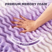 BDEUS 3 inch Mattress Topper,5-Zone Memory Foam Pressure Relief Soft Bed Topper, CertiPUR-US Certified, Queen Size