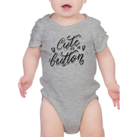

Cute As A Button Bodysuit Infant -Smartprints Designs 18 Months