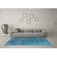 thumbnail image 3 of Ahgly Company Indoor Rectangle Oriental Light Blue Industrial Area Rugs, 2' x 4', 3 of 4