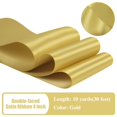 thumbnail image 3 of Cinta decorativa HUIHUANG, 10 m, oro, 10 cm, poliéster satinado, 3 of 8