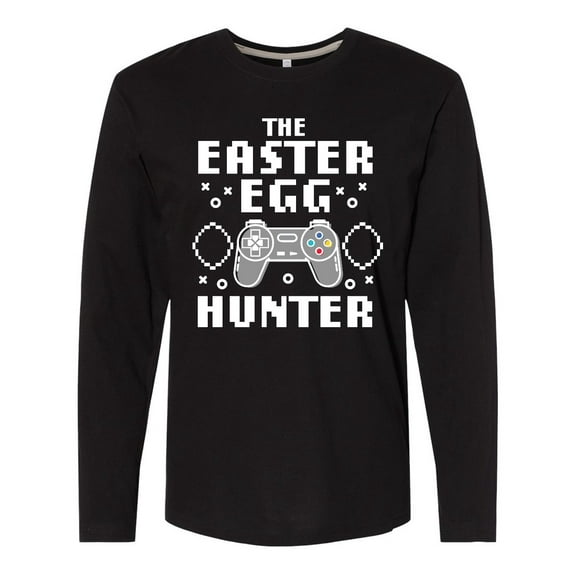 Inktastic Happy Easter The Easter Egg Hunter Gamer Long Sleeve T-Shirt