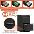 thumbnail image 6 of Metal Filing Cabinet with Lock,Vertical File Cabinet 2 Drawer,Black File Cabinet with Lock for Home Office/Legal/Letter/A4,Lockable File Cabinets for Hanging File -Assembly Required, 6 of 9