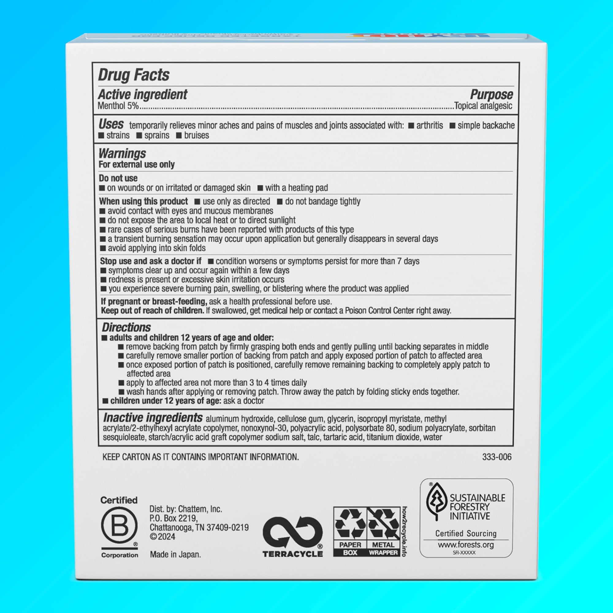Icy Hot Original Pain Relief Patch Variety Pack, 5 Medium and 5 Large Comfortable Fabric Patches With Menthol 5%, Contrast Therapy for Backaches, Joints, Muscle Strains and Arthritis, 10 Count