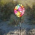 thumbnail image 5 of In the Breeze 2613 — 13-inch Fiesta Double Spinner with Wind Sail — Colorful Pivoting Wind Spinner for Yards and Gardens, 5 of 6