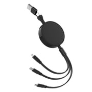 tredstone 5-In-1 Portable Charging Cable Multiple Charging Black Shell USB-C Fast Charging Cable Fast Charging, USB-C Cable Most black