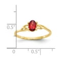 thumbnail image 2 of 14K Yellow Gold Ring Band Only Birthstone Mounting, Size 8, 2 of 2