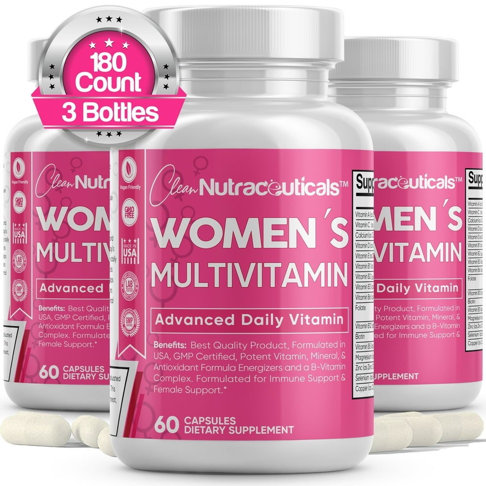 Multivitamin for Women with Biotin, Folic Acid, B12, Calcium, Magnesium Women’s Daily Vitamins