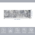 thumbnail image 2 of Alfombra pasillera BYYVOO 91 x 305 cm antideslizante, lavable, azul gris, 2 of 9