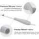 thumbnail image 3 of Estuche protector de silicona con 2 fundas sin bolígrafo color gris y rosa Compatible con Apple Pencil de 1.ª y 2.ª generación suyoo, 3 of 5