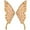 Gold, variant on 3D Embroidered Lace Trim Applique Sewing Ornament for Neckline Decoration Pair, Sky Blue