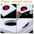 thumbnail image 5 of Tutuviw Vinyl Record Paper Sleeves,Kraft Paper Covers Record LP Jackets Record Album Protector Covers Sleeve with Hole Dust Sleeves for Vinyl Recodes Collections Storage (20 Pcs,White), 5 of 8
