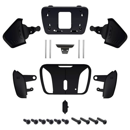 eXtremeRate Solid Black RISE4 Remap Kit Replacement Back Paddles K1K2K3K4 Housing for PS5 Controller BDM-010/020/030/040