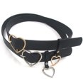 thumbnail image 4 of Eosunjian Fashion Women Faux Leather Heart Accessory Adjustable Buckle Belt Waistband Golden, 4 of 5