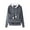 Dark Gray, variant on Homenesgenics Zipper Hoodies for Women Women's Casual Pet Dog Cat Holder Carrier Coat Pouch Large Pocket Hoodie Tops Clearance