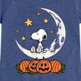thumbnail image 3 of Peanuts - Snoopy Halloween Moon - Youth Girls Fitted Short Sleeve T-Shirt, 3 of 6