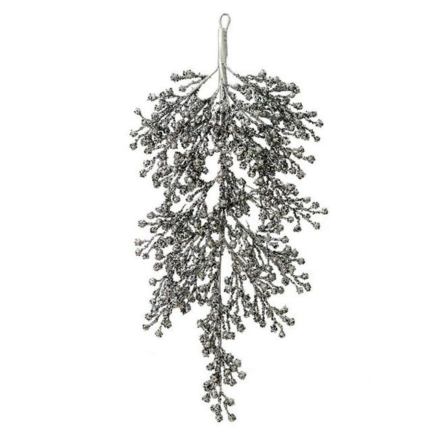 Vickerman L180927 33 Po. Étain Glitter Berry Porte Swag Tear Drop Outdoor