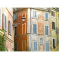 thumbnail image 2 of Frank, Assaf 32x25 Black Ornate Wood Framed with Double Matting Museum Art Print Titled - Old buildings in city of Rome, Italy, 2 of 4