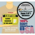 thumbnail image 2 of GLOVES REQUIRED IN THIS AREA | Warning Notice Caution Danger 3mm PVC Sign, 2 of 4
