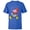 Royal, variant on Disney Mickey Mouse Wild Colors Retro Vintage Walking Pose - Short Sleeve T-Shirt for Kids - Customized-White