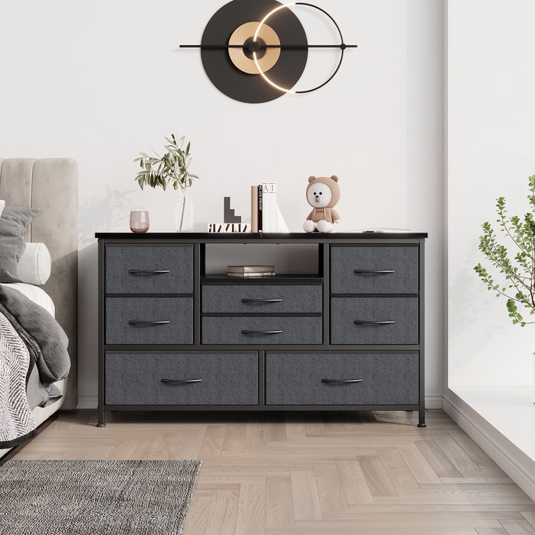 KATIDAP Wide Dressing Table with 8 large drawers for 50