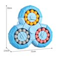 thumbnail image 2 of Juguetes sensoriales pop, juguetes para niños, alivio del estrés, autismo, alivio de la ansiedad, rompecabezas para adultos, juguetes de aprendizaje y educación, juegos giratorios de frijoles mágicos,, 2 of 4