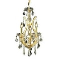 thumbnail image 2 of Elegant Lighting 2800D12G/SA Theresa Collection 4-Light Hanging Fixture Swarovski Spectra Crystal with Gold Finish, 2 of 2