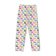 thumbnail image 5 of Goofa Colorful Rabbit Printed Soft Pajama Pants for Men, Wide Leg Comfy Casual Lounge Yoga Pants-Small, 5 of 9