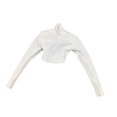 thumbnail image 4 of KLKCMS 1:6 Scale Basic Crop Tops Action Figure Clothes for 12'' Female Action Figure White, 4 of 9