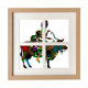 thumbnail image 1 of Vaca Ride China minoría dressing totem Pantalla de escritorio de pared de marco 4 aperturas, 1 of 4