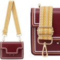thumbnail image 4 of LAICAIW Grand Bandoulière, Sangle de Sac à Main Réglable Style Guitare avec Boucle Dorée Remplacement Tissé pour Sacs à Main (3,8 cm) Couleur2, 4 of 5