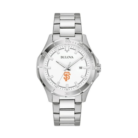 Men's Bulova Silver San Francisco Giants Stainless Steel Classic Sport Watch