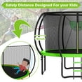 thumbnail image 4 of GVDV 16FT Outdoor Trampoline for Kids & Adults, Recreational Trampoline w/Ladder & Safety Net, 4 of 10