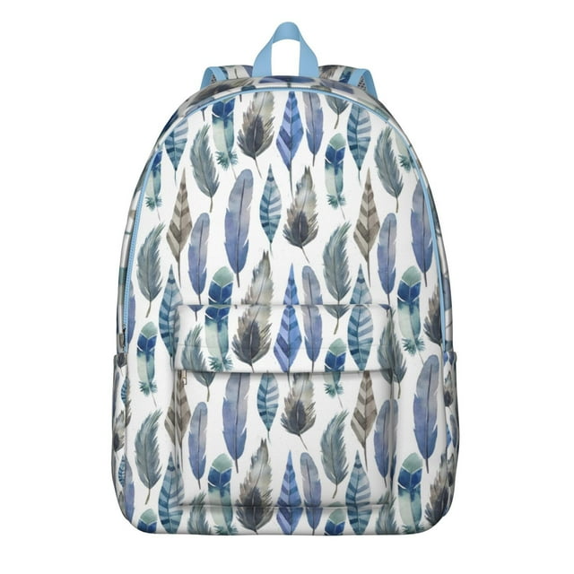 Nordic Style Vintage Fashion Backpack – Rustic Folk Inspired Canvas Bookbag for Daily Use, Outdoor Adventures, and Commute
