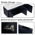 thumbnail image 4 of BNK 48'' Wall-Mounted Bathroom Vanity with White Sink, Modern Floating Vanity Set, Single Bathroom Vanity and Sink Combo, with 3-Door Cabinet, 4 of 8