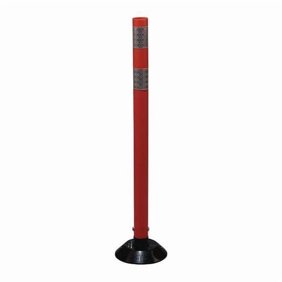 Delineator Post, HDPE, High-Intensity Prismatic, 36" Height, 36" Length, 1.6 lb, Orange