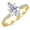 yellow-gold, variant on 1.25 Carat LAB GROWN DIAMOND Classic Side Stone Pave Set Marquise Cut Diamond Engagement Ring (D-E Color VS1-VS2 Clarity 1 Ct Center) 14K White Gold Size-4.5
