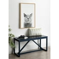 thumbnail image 6 of Kate and Laurel Sylvie Smiling Cat Framed Canvas Wall Art by Amy Peterson Art Studio, 23x33 Natural, Whimsical Fun Modern Animal Nursery Art for Wall, 6 of 7