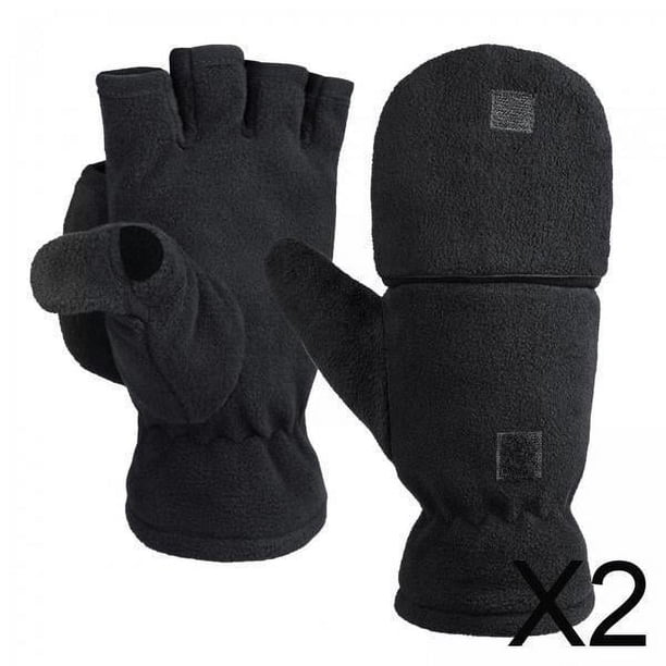 2 Guantes De Invierno Sin Dedos, Cálidos Guantes De Invierno Para Uso Diario Al Aire Libre M