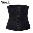 thumbnail image 2 of Entrenador de cintura para mujer Corsé ajustado de ajuste de cintura con reloj de arena de 3 etapas (negro),L, 2 of 5