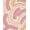 Pink, Pattern 6, variant on ODIKA 4'x6' Machine Washable Non-Slip Area Rug, Modern Abstract with Flowing Shapes in Green and Teal Tones High Traffic Rug, Green, 81196